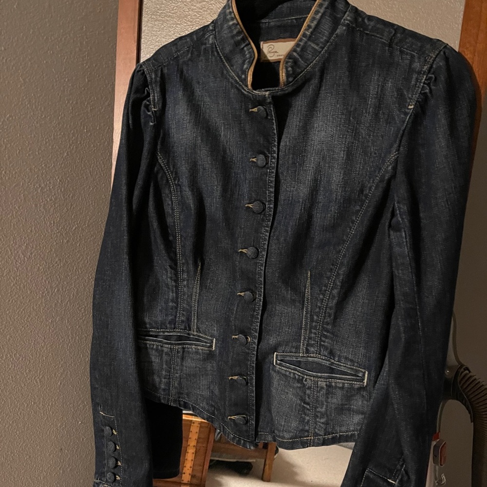 Paige jeans jacket military style size large